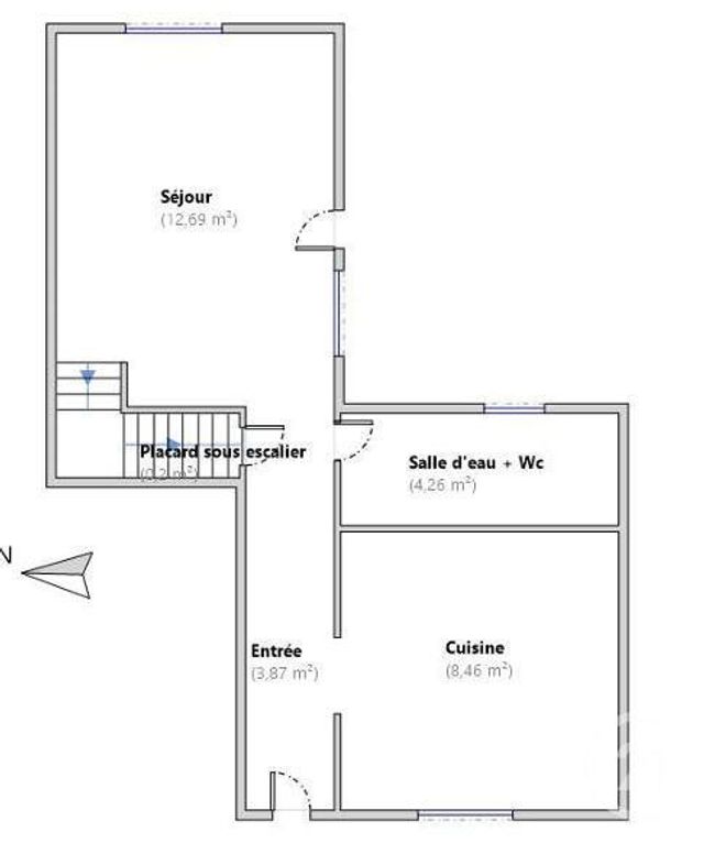 Afficher la photo en grand Appartement à vendre - 3 pièces - 48.47 m2 - MOISSELLES - 95 - ILE-DE-FRANCE - Century 21 Osmose